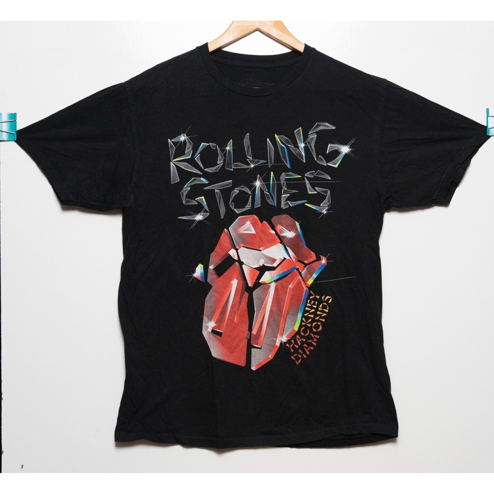 The Rolling Stones Hackney Diamonds Black Band T-Shirt Size L
